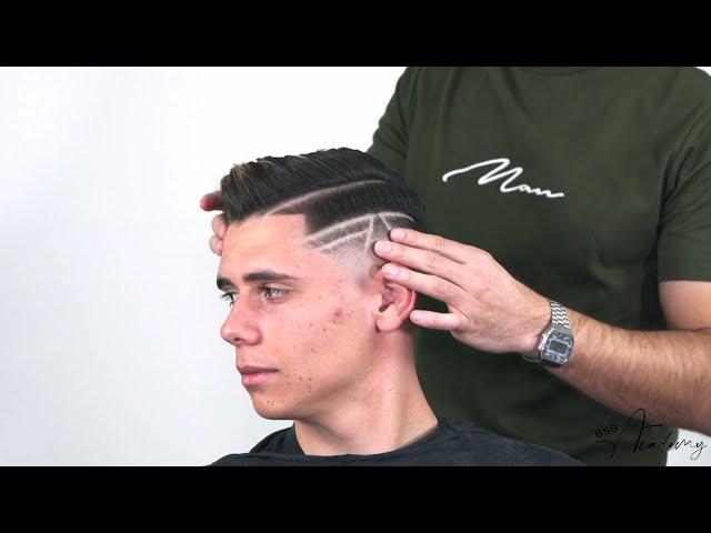 HAIR TATTOO-BARBER TUTORIAL ( Teljes oktató videó-link a leírásban)