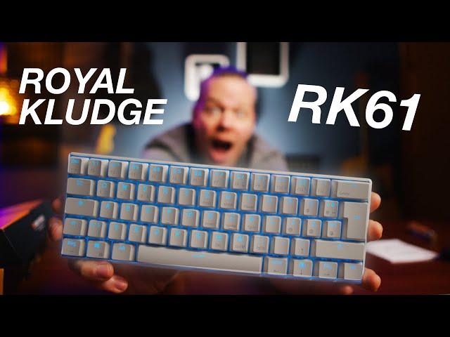 ROYAL KLUDGE RK61 - deutsches Layout - brown switches - PBT Caps