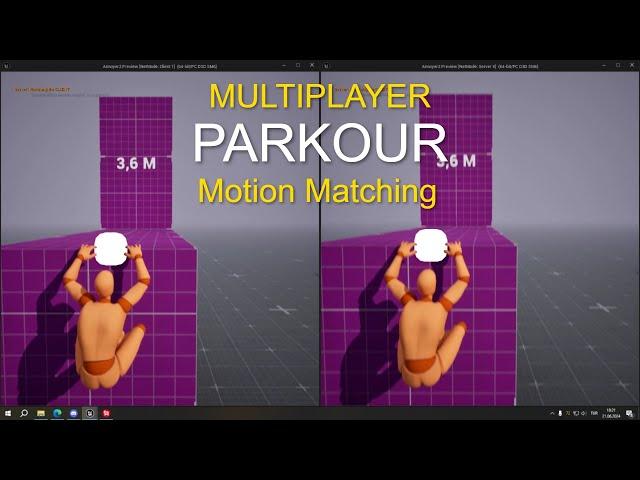 UE5 Multiplayer Parkour with Motion Matching