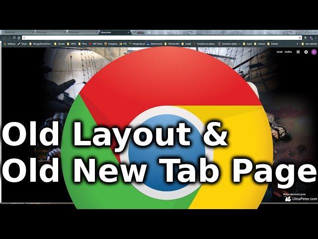 [Don't work!] How to return to Old Chrome Layout and Old New Tab Page