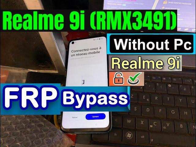 BOOM Realme 9i FRP Bypass Android 13  Google Account Bypass | Realme RMX3491 FRP Without Pc