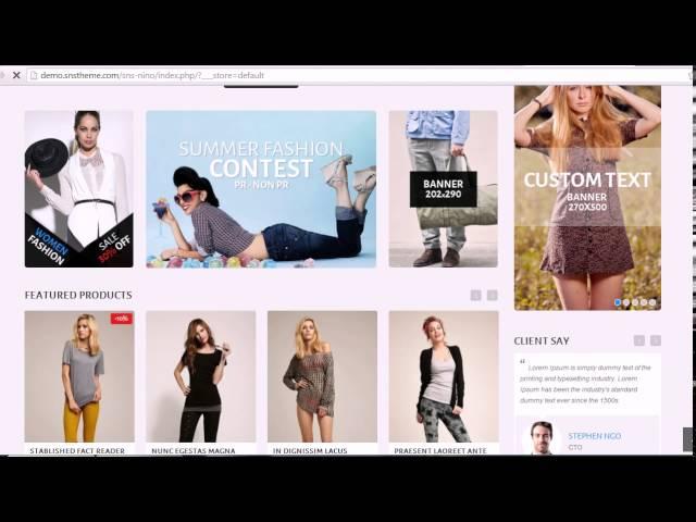 SNS Nino - Premium Responsive Magento Theme download free