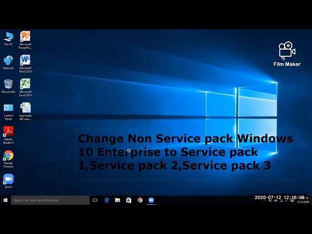 Convert Non service pack windows 10 to service pack windows 10