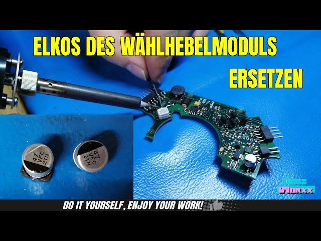 Mercedes Benz repair of the selector lever module from the automatic transmission 722.6