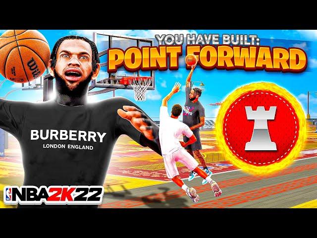 NEW BEST "POINT FORWARD" BUILD WITH CONTACT DUNKS IN NBA 2K22! BEST BUILD IN NBA 2K22!