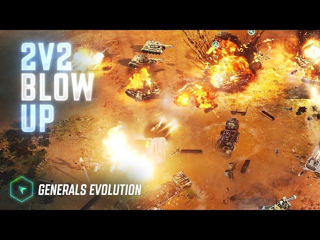 GLA and China 2v2 on Fallen Empire - Generals Evolution