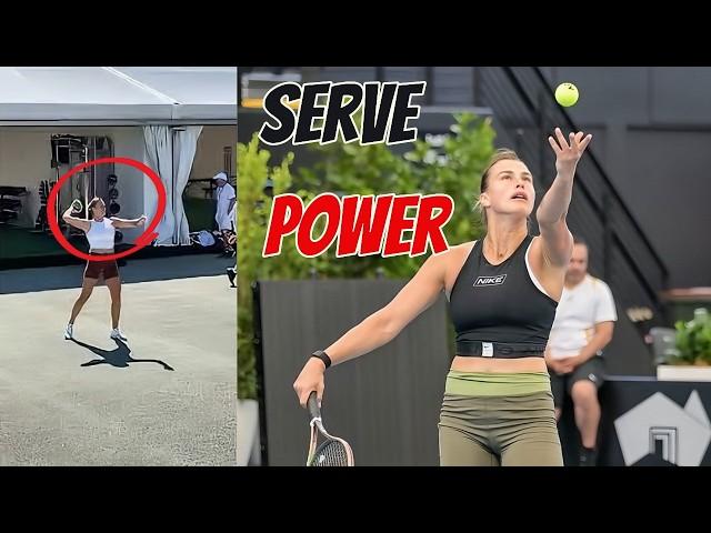 Aryna Sabalenka Intense Training to Increase Serve Power