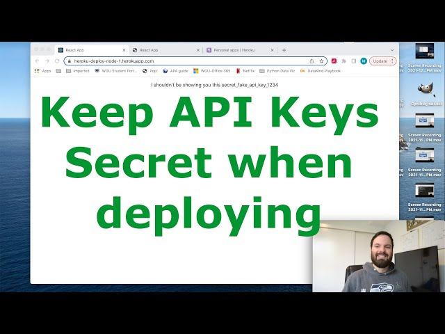 Deploy React Node App to Heroku and Hide API Keys