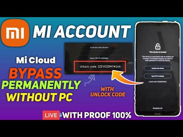 Mi Account Bypass Without Pc Latest MIUI 11/12 | Solve *Activate This Device* Mi Account Bypass100%