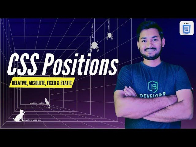 CSS Positions: Static, Relative, Absolute, Fixed, Sticky Explained | Frontend Bootcamp Hindi | Ep.18