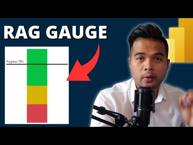 PROGRESS GAUGE BARS using NO CUSTOM VISUALS in Power BI // Customisable Ranges and Slices