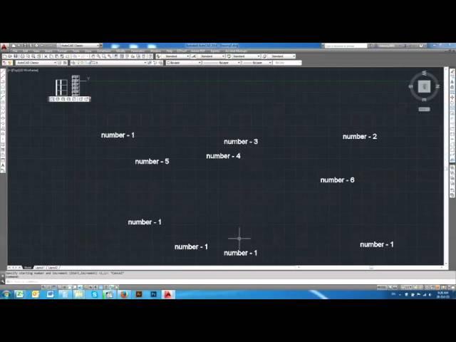 Autocad auto text numbering