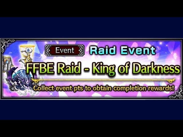 FFBE - Raid Event - King of Darkness (All Achievements)