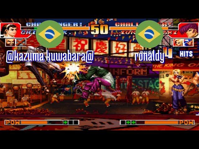 FT5 @kof97: @kazuma kuwabara@ (BR) vs ronaldy (BR) [King of Fighters 97 Fightcade] Dec 20