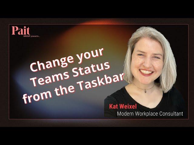 Microsoft Teams Tip: Change Status from Taskbar