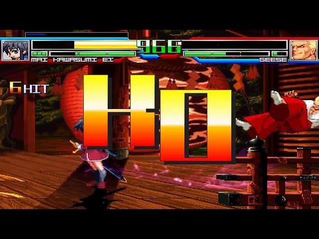 NICK54222 MUGEN: MVC2 Mai Kawasumi (me) VS Geese Howard