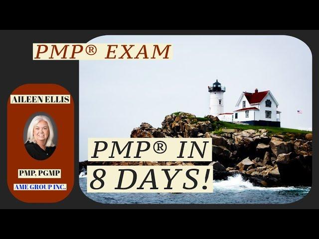 PMP Certification in 8 days with Aileen