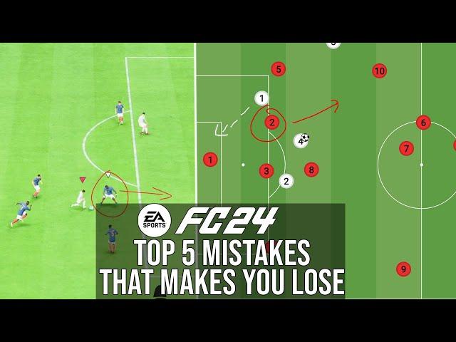 FC 24 | Ive Coached 1000 of Players and here are 5 DEFENSIVE MISTAKES that you cause people to LOSE
