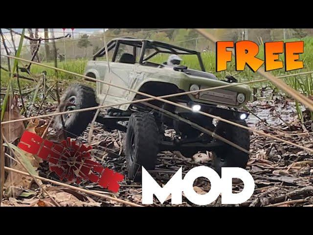 Axial SCX24 FREE Shock Relocation #Axial #SCX24 #RCCrawler