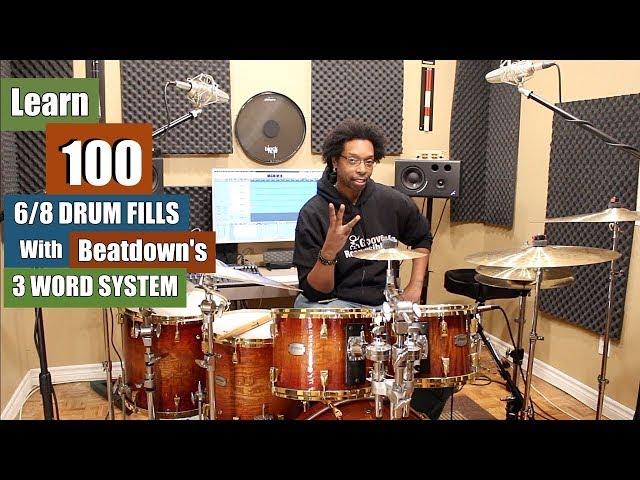 Learn 100 Drum Fills In 6/8 Time...Easily!! (Beginner & Intermediate)