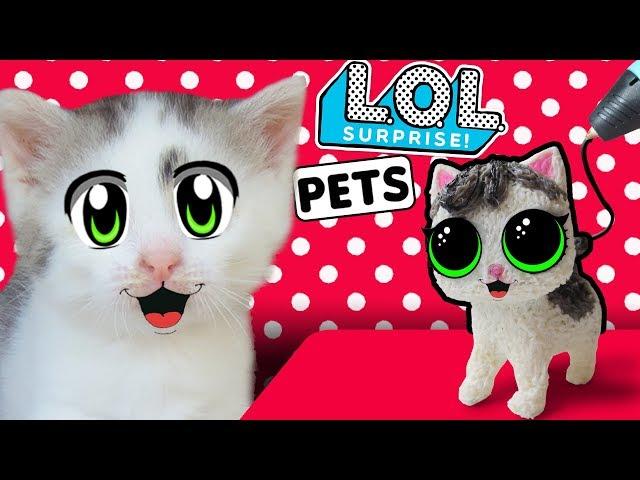 LOL SURPRISE KITTY WHISKERS! #DOLLS LOL 3D PEN! LOL our PETS BUFFY and BABY! PETS as TOYS