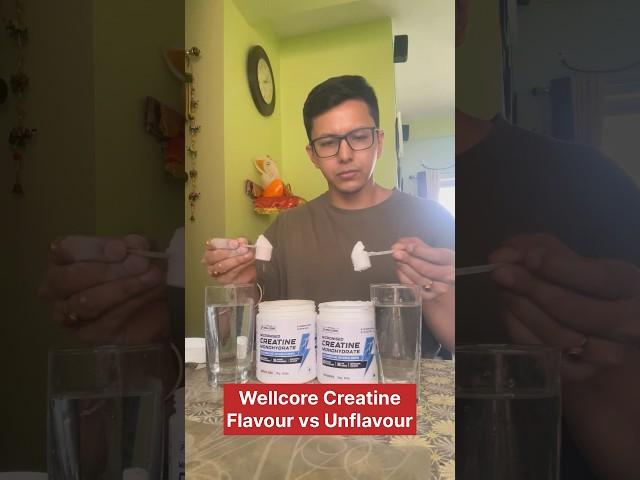 Wellcore Creatine Monohydrate Flavour & Unflavour #creatine #supplements #corefitlab #shorts #viral