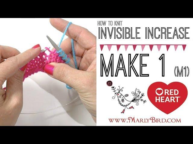 How to Knit: Make 1 M1 Invisible Increase