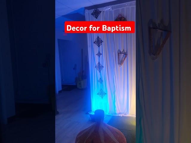 Beautiful decoration for baptism  #Ethiopian and Eritrean Baptism #baptism decoration ideas