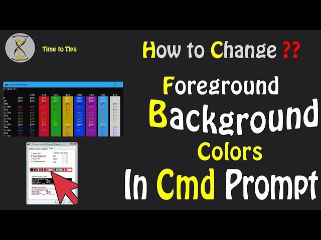 How to change Foreground and Background color in Command Prompt | in tamil | command prompt |