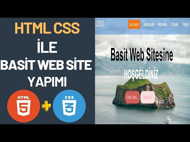 Basit Web Site Yapımı - Html Css Basit Web Site Yapımı