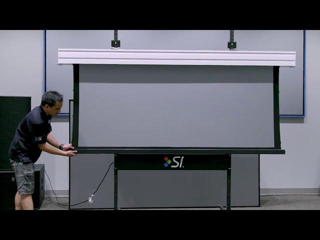 Screen Innovations Instructions   3 and 5 Series Motorized    How to  Redistribute Surface Material