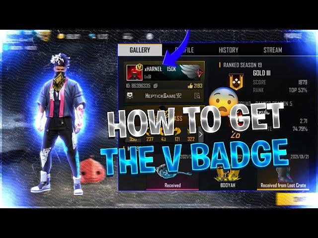 HOW TO GET THE VERIFICATION BADGE ON FREE FIRE ! THE NEW V BADGE ! INFLUENCER BADGE ON FREE FIRE !