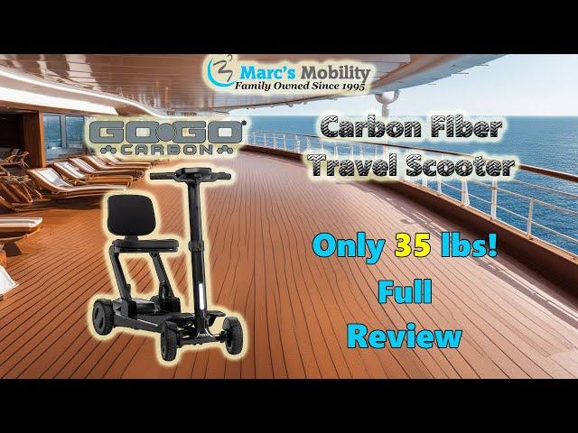 GoGo Carbon - Lightest Folding Travel Scooter - Only 35 lbs! - Full Review and Demonstration