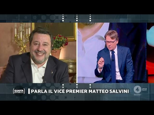 MATTEO SALVINI A QUARTA REPUBBLICA (RETE 4, 23.12.2024)