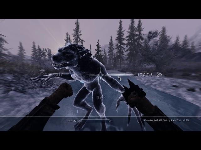 Skyrim Requiem - Killing a Werewolf