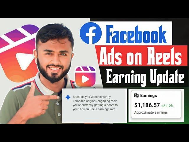Facebook Ads on reels Earning update।। ads on reels monetization।। Earning Money Facebook