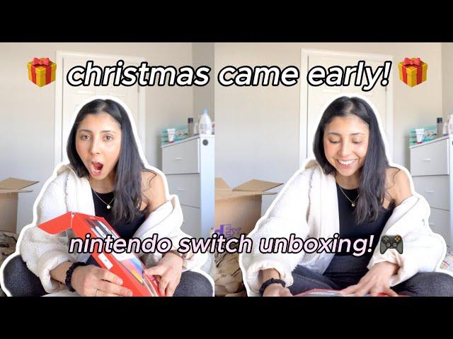 Nintendo switch unboxing (Christmas haul) | vlogmas day 21