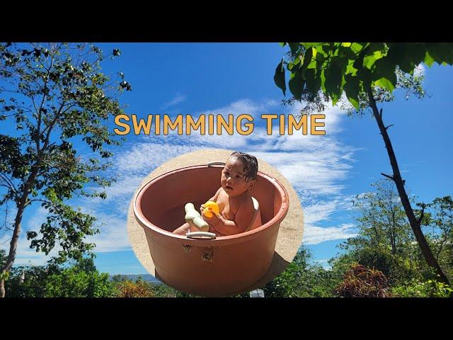 Nagswimming sa paraangan