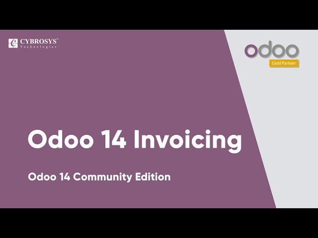 Odoo 14 Invoicing | Odoo 14 Community Videos