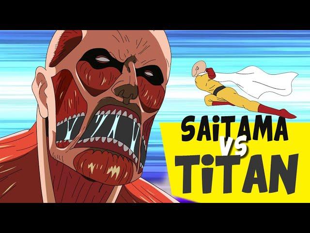 One Punch Man Saitama VS Colossal Titan [Fan Animation]