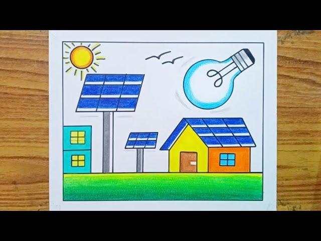 Save Energy Drawing / Energy Conservation Drawing / Save Energy Poster Drawing / Save Electricty