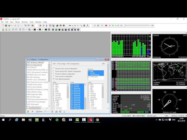 Ublox M8N, configuration and functional testing