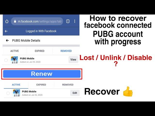 How To Recover Lost Unlink Deleted Pubg Mobile Account Connected With Facebook HINDI 2020