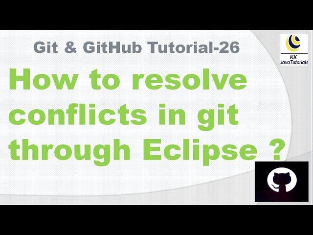 How to resolve conflicts in git through Eclipse ? || How to resolve conflicts in git using eclipse ?