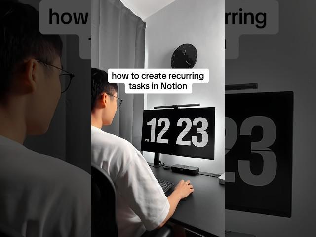 You can finally create automated recurring tasks in Notion!#productivity #notiontips #notiontutorial