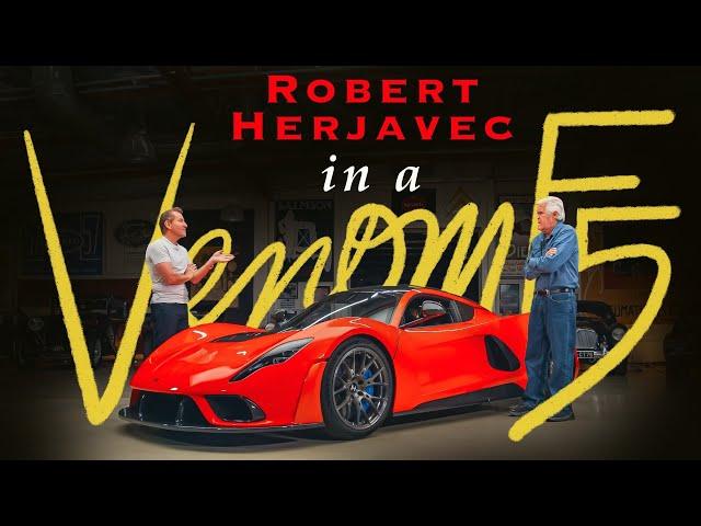 Jay Leno & Shark Tank's Robert Herjavec Test the Insane 2023 Hennessey Venom F5 Roadster