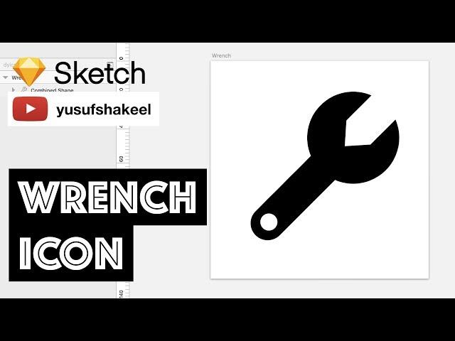 WRENCH icon - Sketch - dyIcons - E06 - Yusuf Shakeel