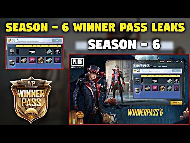 Season - 6 Winner Pass Leaks New Outfits and Skins, All Rewards PUBG Mobile Lite