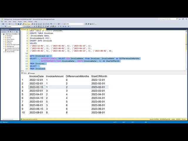 Practice Activity - Creating a rolling total over the last 3 months in SQL Server