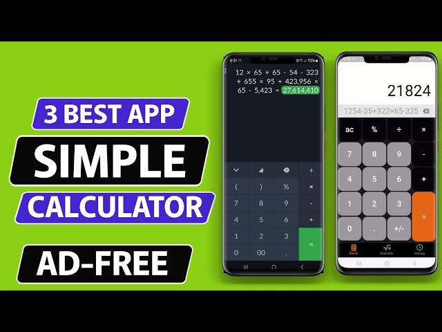 3 Best Free Simple Calculator Apps for Android